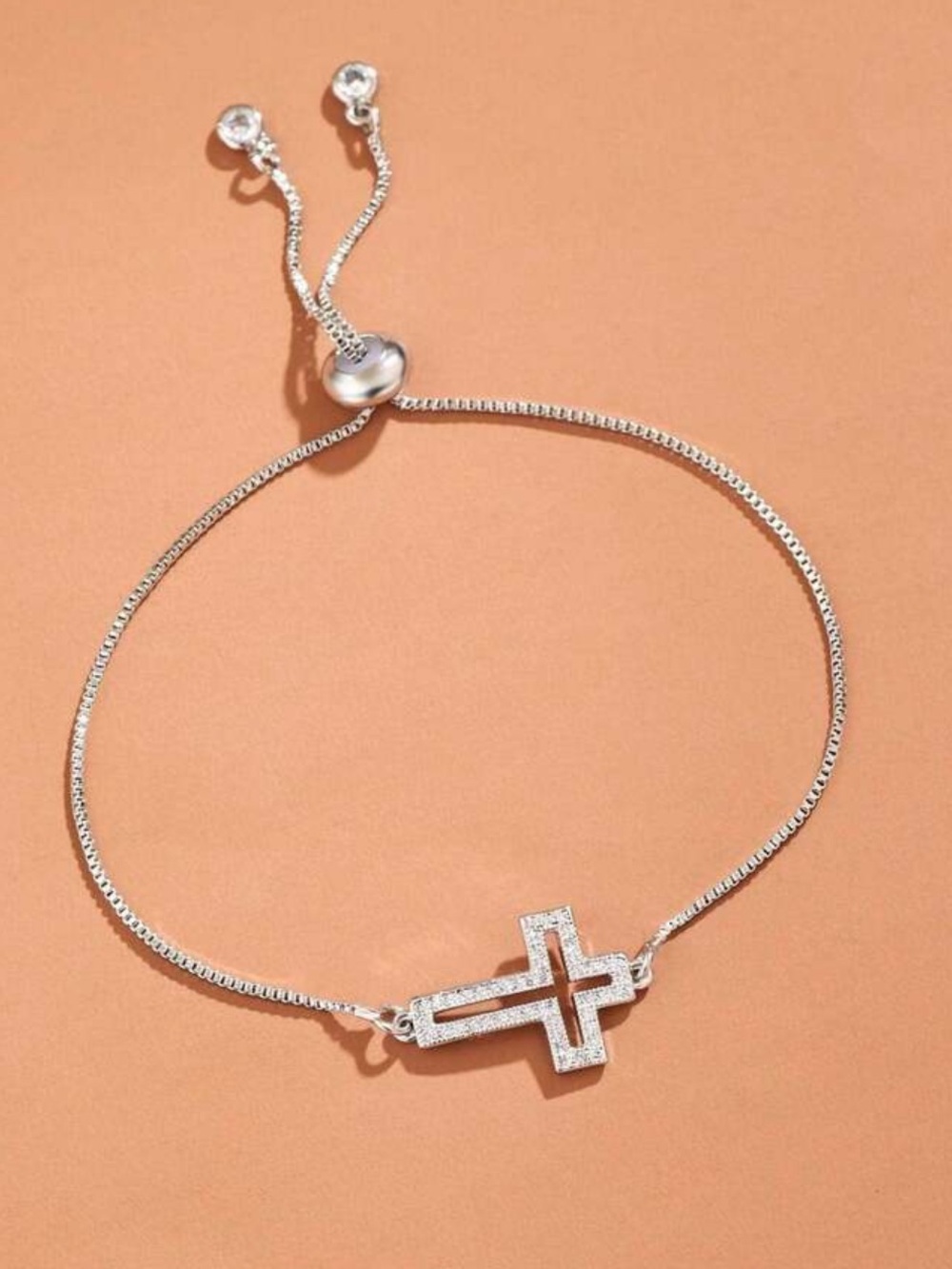 Rhinestone Cross‎ bracelet